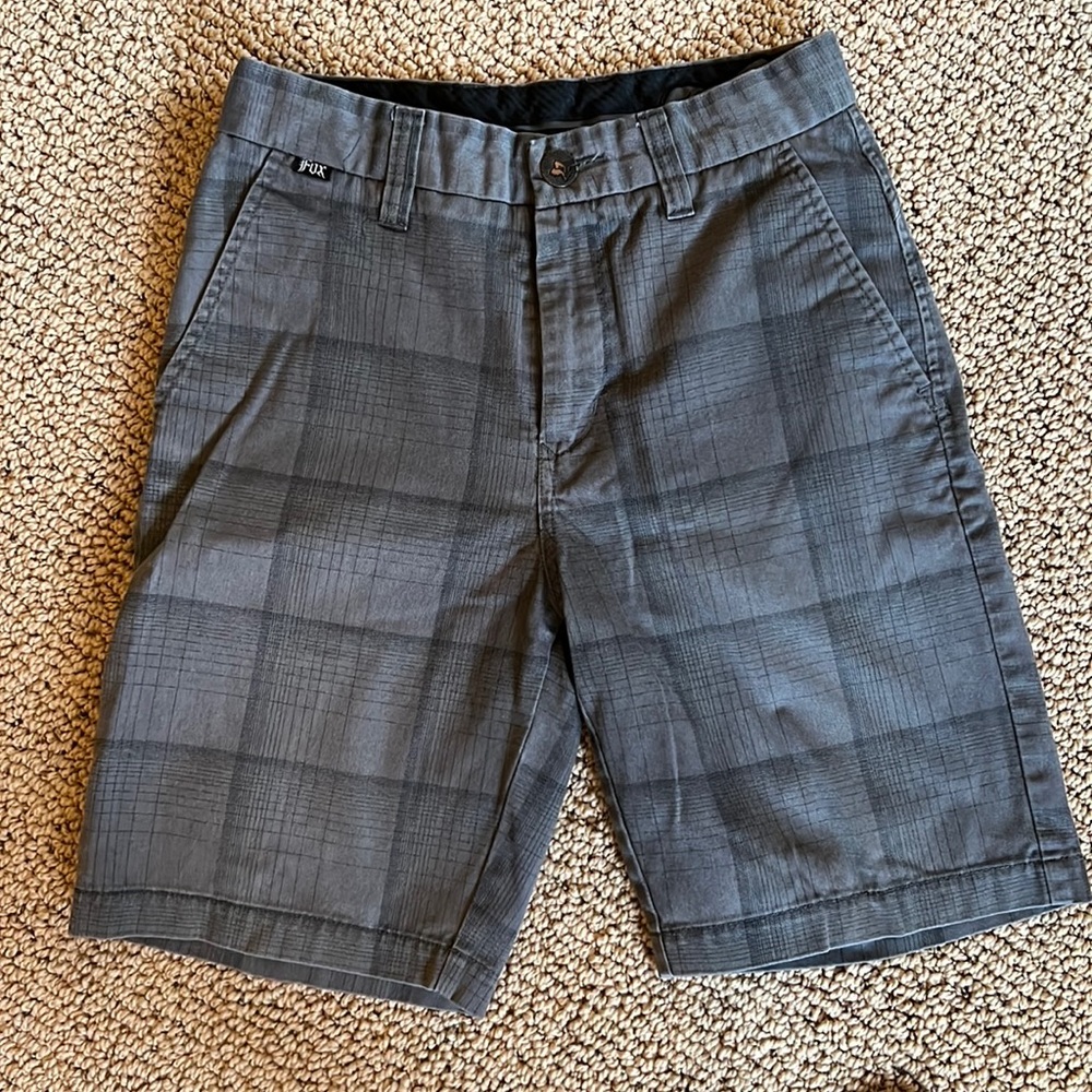 Fox Gray Plaid Shorts 12/26
